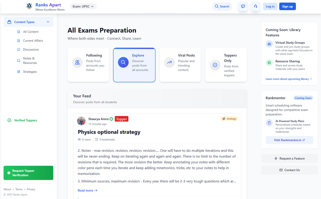 RanksApart Platform